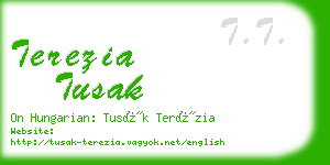 terezia tusak business card